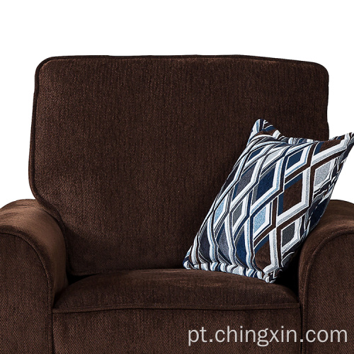 Conjuntos de sofá de tecido 1 + 2 + 3 para sala de estar com um assento Móveis
